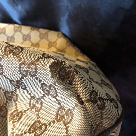 Gucci Vintage Signature Canvas Hobo - Picture 9 of 14